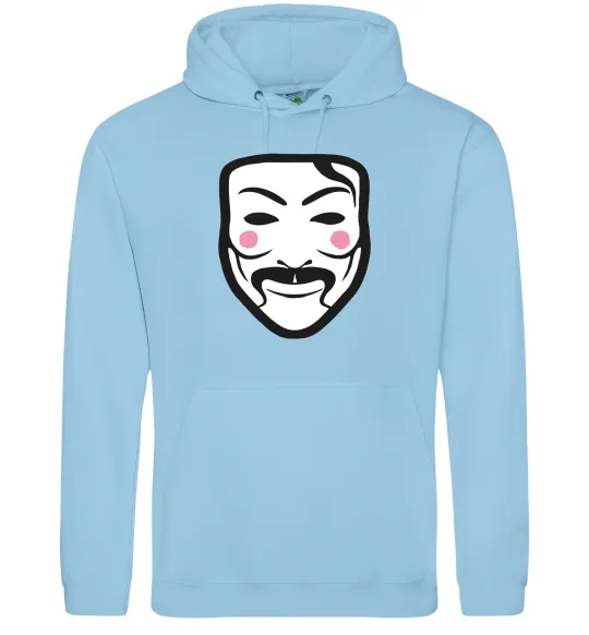Женская толстовка (худи) Анонімус Голубой фото