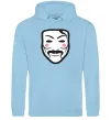 Женская толстовка (худи) Анонімус Голубой Женская толстовка (худи) Анонімус Голубой фото