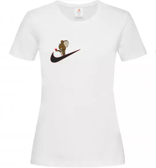 Женская футболка Джері парна ВИШИВКА Белый фото