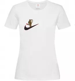 Женская футболка Джері парна ВИШИВКА Белый фото