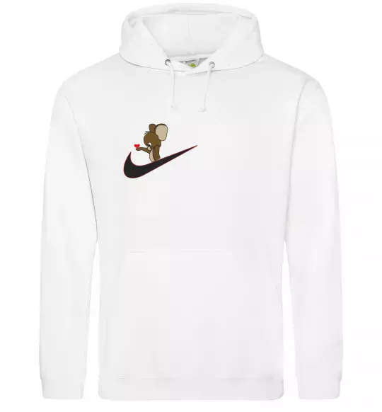 Жіноча толстовка (худі) Джері парна ВИШИВКА Білий фото