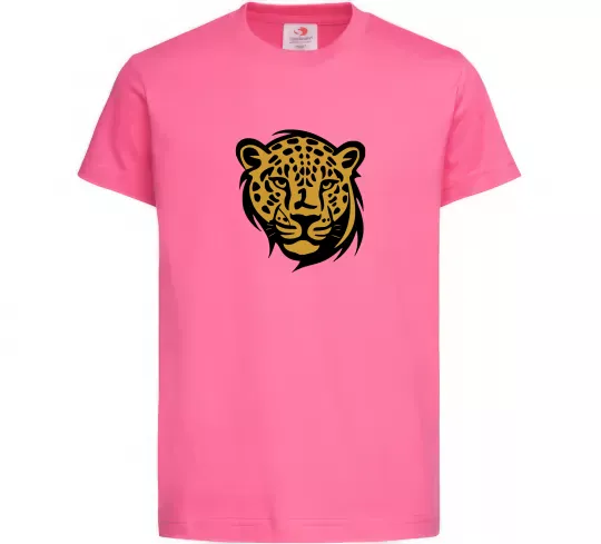 Дитяча футболка Леопард Яскраво-рожевий фото