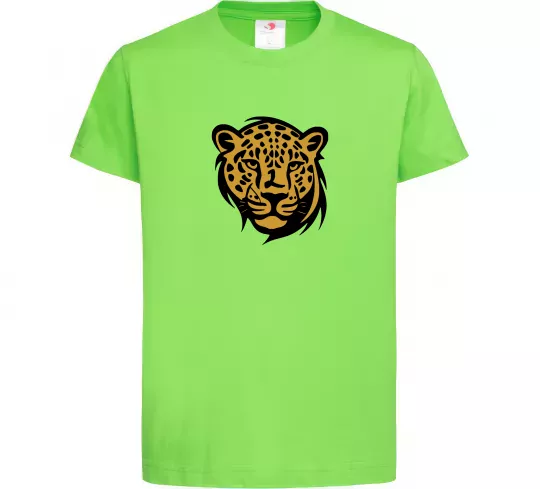 Дитяча футболка Леопард Лаймовий фото