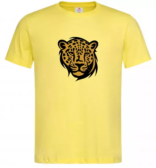 Мужская футболка Леопард Лимонный фото
