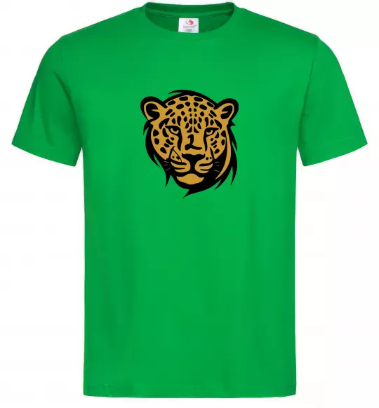 Мужская футболка Леопард Зеленый фото