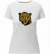 Жіноча преміум футболка Леопард Білий фото