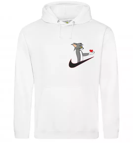 Жіноча толстовка (худі) Том парна ВИШИВКА Білий фото