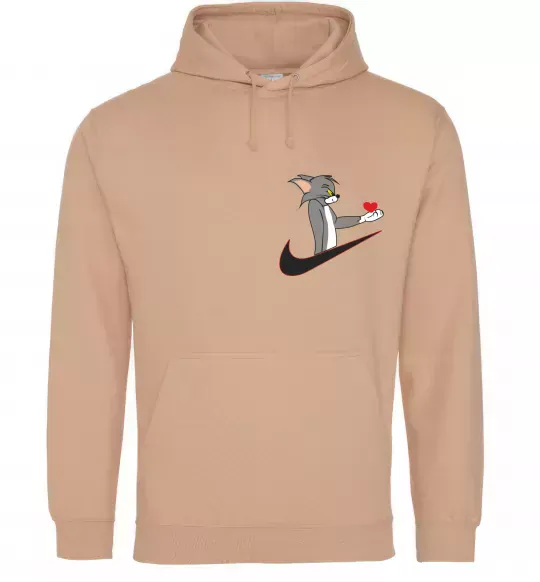 Жіноча толстовка (худі) Том парна ВИШИВКА Пісочний фото