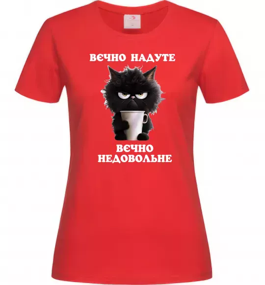 Жіноча футболка Вєчно надуте Червоний фото