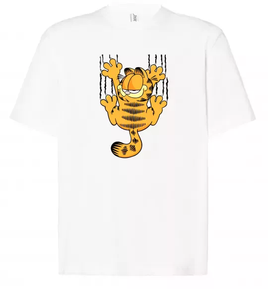 Футболка Оверсайз Гарфілд Білий фото