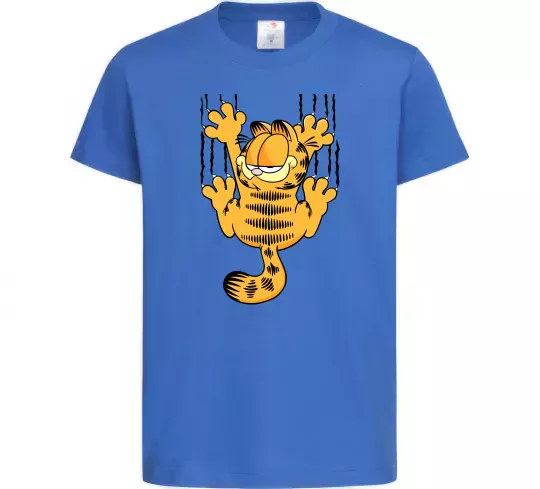 Детская футболка Гарфілд Ярко-синий фото
