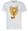 Чоловіча футболка Гарфілд Білий фото
