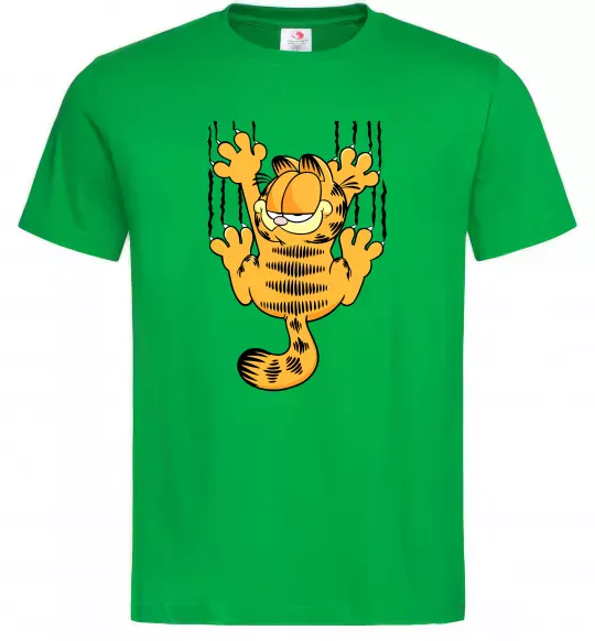 Чоловіча футболка Гарфілд Зелений фото