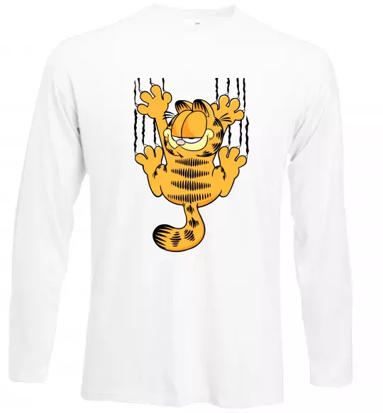 Лонгслив Гарфілд Белый фото