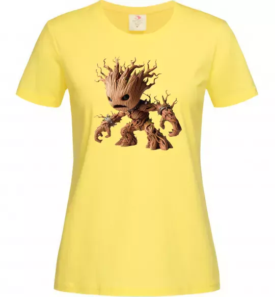 Жіноча футболка Злий Грут Лимонний фото