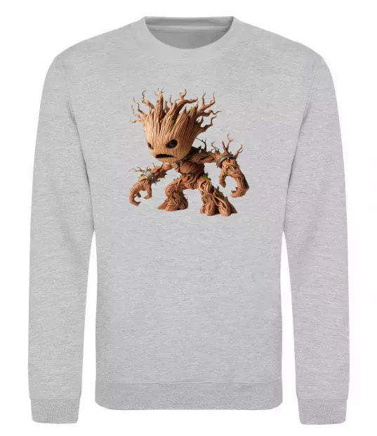 Світшот Злий Грут Сірий меланж фото