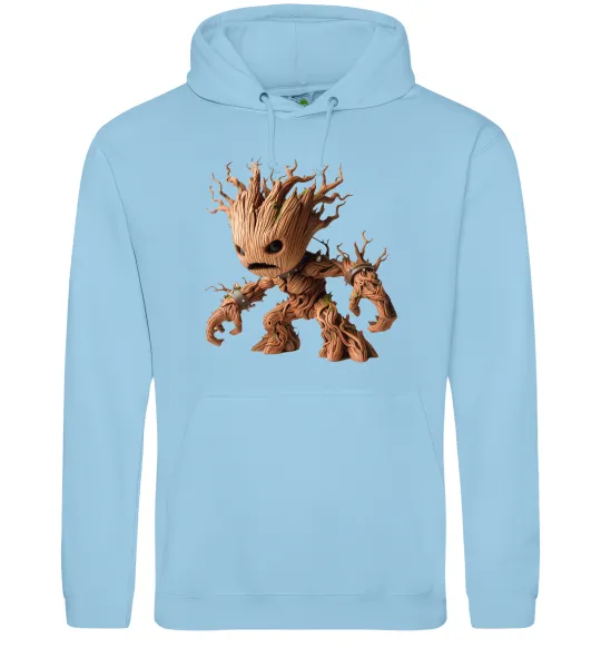 Жіноча толстовка (худі) Злий Грут Блакитний фото