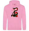 Мужская толстовка (худи) Змія Розовый фото