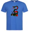 Мужская футболка Змія Ярко-синий Мужская футболка Змія Ярко-синий фото