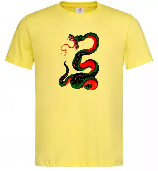Мужская футболка Змія Лимонный фото
