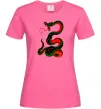 Женская футболка Змія Ярко-розовый Женская футболка Змія Ярко-розовый фото