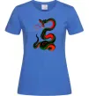Женская футболка Змія Ярко-синий Женская футболка Змія Ярко-синий фото