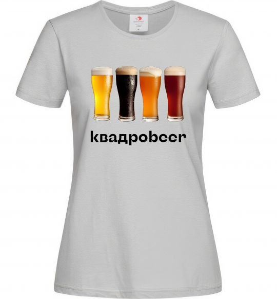 Жіноча футболка Квадроbeer Сірий фото