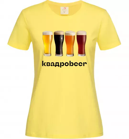 Женская футболка Квадроbeer Лимонный фото