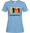 Женская футболка Квадроbeer Голубой фото