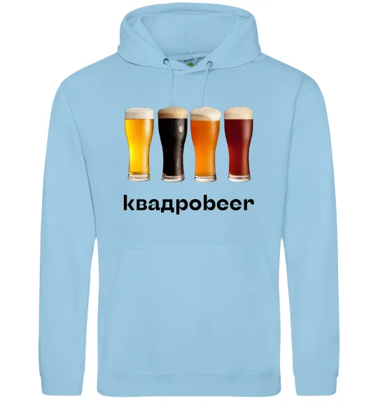 Женская толстовка (худи) Квадроbeer Голубой фото