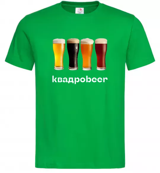 Мужская футболка Квадроbeer Зеленый фото