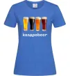 Женская футболка Квадроbeer Ярко-синий фото
