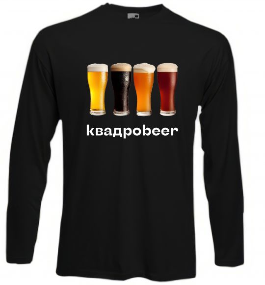 Лонгслів Квадроbeer Чорний фото