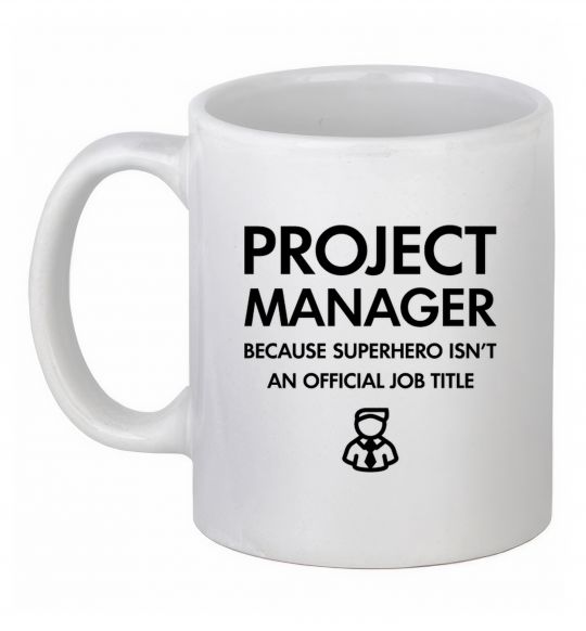 Чашка керамическая Project manager Белый фото