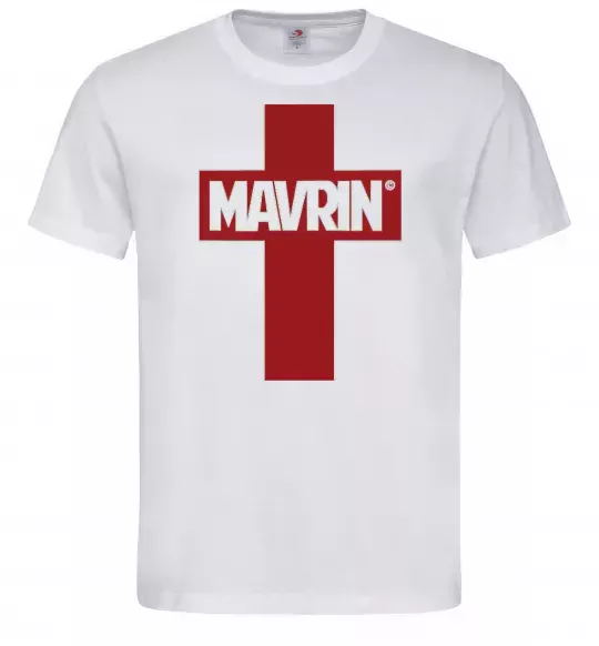 Чоловіча футболка MAVRIN, колір - білий, розмір - М Білий фото