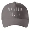 Кепка Wasted, колір - чорний Сірий фото