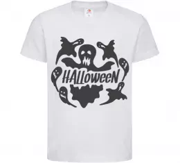 Дитяча футболка Halloween ghosts, колір - білий, розмір - 12-13 років Білий фото