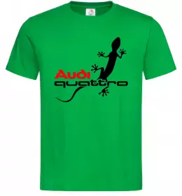 Чоловіча футболка Quattro, колір - зелений, розмір - L Зелений фото