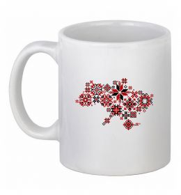 Чашка керамическая Україна карта