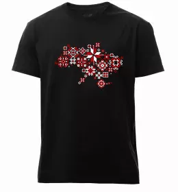 Мужская премиум футболка Вишиванка - I love Ukraine Белый фото Мужская премиум футболка Вишиванка - I love Ukraine Белый фото