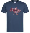 Мужская футболка Україна карта Темно-синий Мужская футболка Україна карта Темно-синий фото