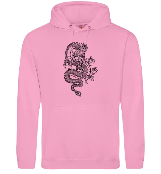 Чоловіча толстовка (худі) Китайський дракон Рожевий фото
