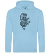 Жіноча толстовка (худі) Китайський дракон Блакитний Жіноча толстовка (худі) Китайський дракон Блакитний фото