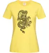 Женская футболка Китайський дракон Лимонный Женская футболка Китайський дракон Лимонный фото