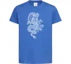 Дитяча футболка Китайський дракон Яскраво-синій Дитяча футболка Китайський дракон Яскраво-синій фото