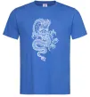 Мужская футболка Китайський дракон Ярко-синий фото