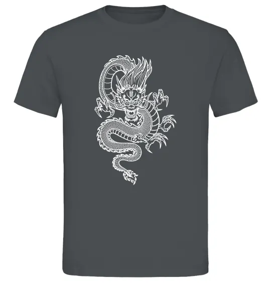 Мужская футболка Китайський дракон Графит фото