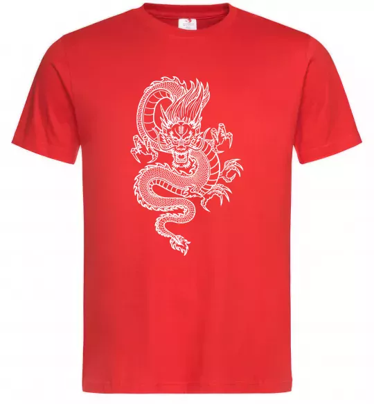 Мужская футболка Китайський дракон Красный фото