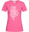 Женская футболка Китайський дракон Ярко-розовый Женская футболка Китайський дракон Ярко-розовый фото