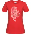 Женская футболка Китайський дракон Красный Женская футболка Китайський дракон Красный фото